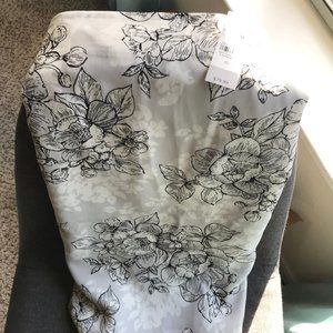 Floral print pencil skirt